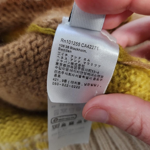 Striped Mohair Knit Pullover Sweater - Picture 6 of 10